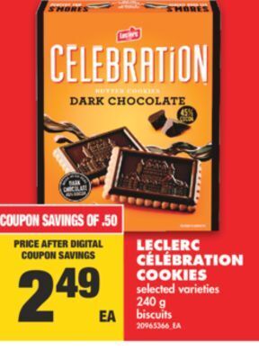 No Frills Leclerc célébration cookies, 240 g offer