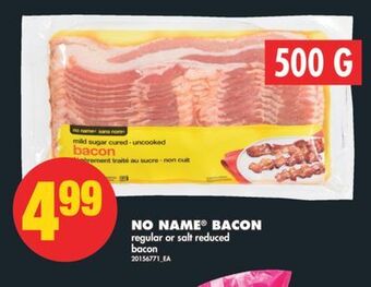 No Frills No name® bacon, 500 g offer