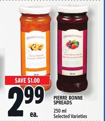 Metro Pierre bonne spreads offer