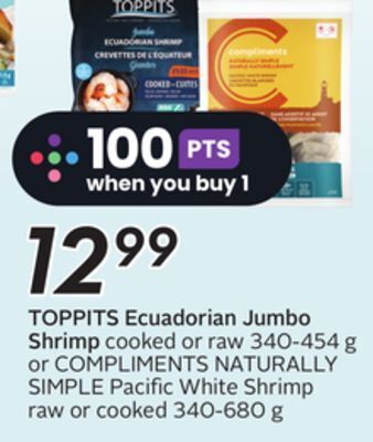 Sobeys Toppits ecuadorian jumbo shrimp offer