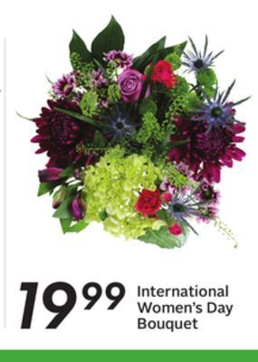 Sobeys International women's day bouquet offer