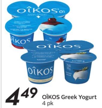 Sobeys Oîkos greek yogurt offer