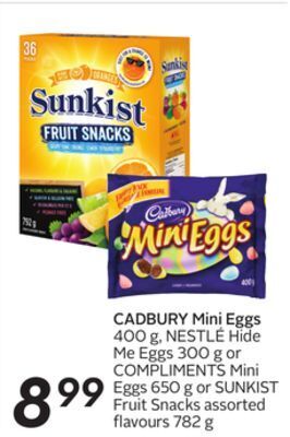 Sobeys Cadbury mini eggs offer