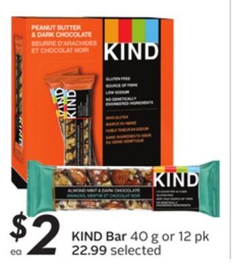 Sobeys Kind bar offer