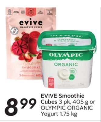 Sobeys Evive smoothie cubes offer