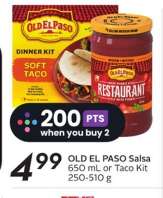 Sobeys Old el paso salsa offer