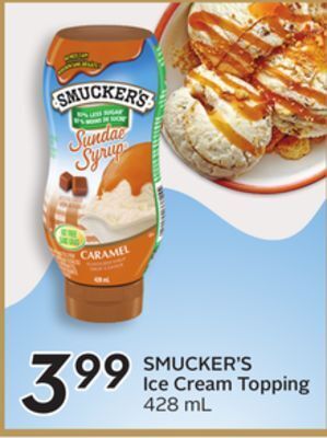 Sobeys Smucker's ice cream topping offer