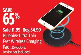 Canadian Tire Bluehive ultra-thin fast wireless charging pad offer
