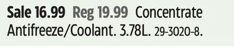 Canadian Tire Prestone concentrate antifreeze/coolant offer