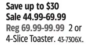 Canadian Tire Hamilton beach 2 or 4-slice toaster offer
