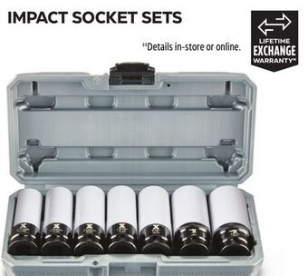 Canadian Tire Maximum impact socket sets offer