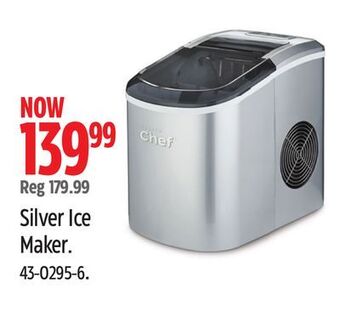Canadian Tire Master chef silver ice maker offer