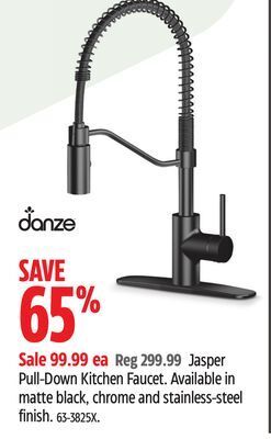 Canadian Tire Danze pull-down kitchen faucet offer
