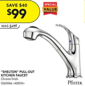 RONA Pfister "shelton" pull-out kitchen faucet offer