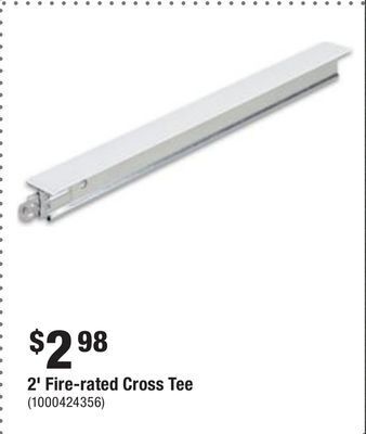 Home Depot 2' fire-rated cross tee offer