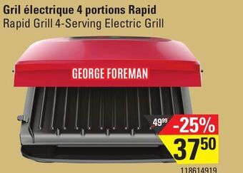 Sushi Shop George foreman rapid grill 4-serving electric grill offer