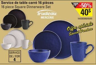 Sushi Shop 16 piece square dinnerware set offer