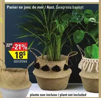 Sushi Shop Asst. seagrass basket offer