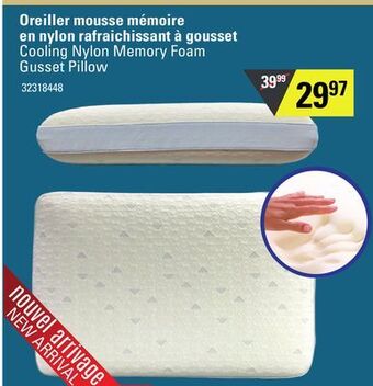 Sushi Shop Cooling nylon memory foam gusset pillow offer