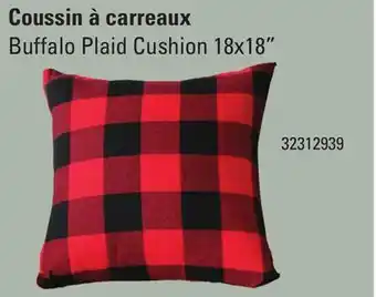 Sushi Shop Buffalo plaid cushion 18x18" offer