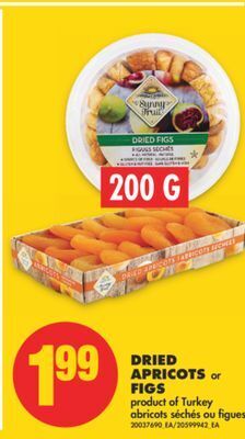 No Frills Dried apricots or figs, 200 g offer