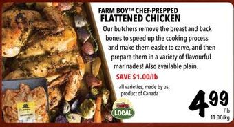 Farm Boy Farm boy™ chef-prepped flattened chicken offer