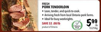 Farm Boy Fresh pork tenderloin offer
