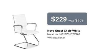 Source Office Furnishings Nova guest chair-white offer