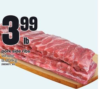 Zehrs Markets Pork side ribs offer