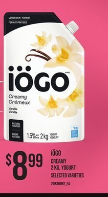 Zehrs Markets Iögo creamy 2 kg, yogurt offer