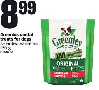 Zehrs Markets Greenies dental treats for dogs, 170 g offer
