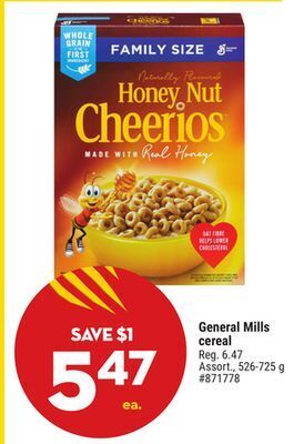Giant Tiger General mills cereal offer