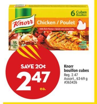Giant Tiger Knorr bouillon cubes offer