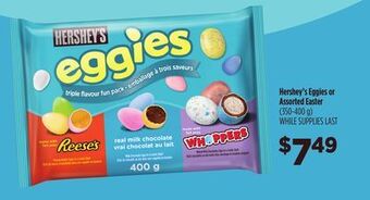 Chalo FreshCo Hershey's eggies or assorted easter (350-400 g) offer
