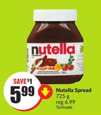 Chalo FreshCo Nutella spread 725 g offer