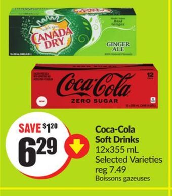 Chalo FreshCo Coca-cola soft drinks 12x355 ml selected varieties offer