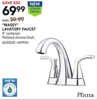 RONA Pfister "masey" lavatory faucet offer