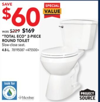 RONA Project source "total eco" 2-piece round toilet offer