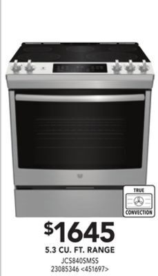 RONA Ge 5.3 cu. ft. range offer