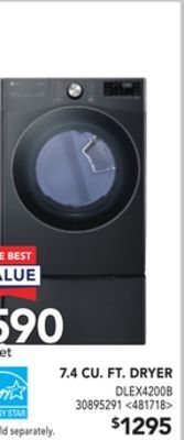 RONA Lg 7.4 cu. ft. dryer offer