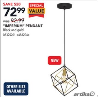RONA Artika "imperium" pendant offer