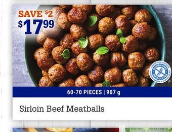 M & M Food Market Sirloin beef meatballs offer