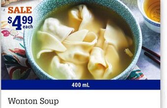 M & M Food Market Wonton soup offer