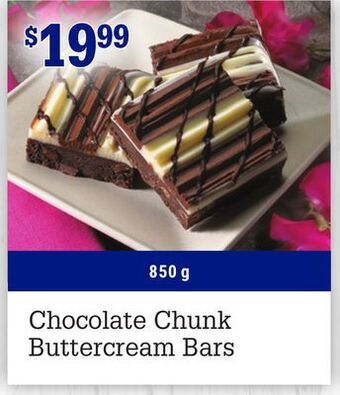 M & M Food Market Chocolate chunk buttercream bars offer