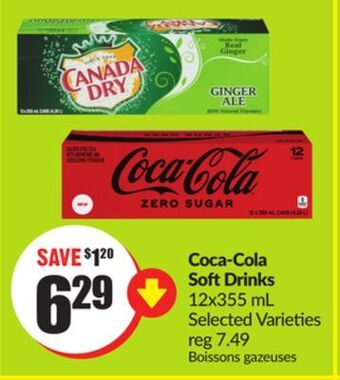 FreshCo Coca-cola soft drinks 12x355 ml selected varieties offer