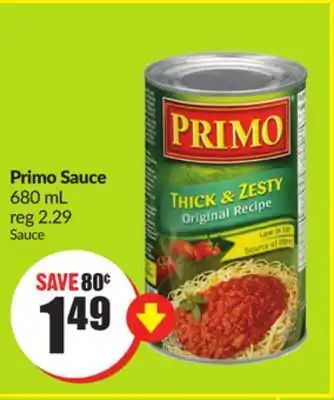 FreshCo Primo sauce 680 ml offer