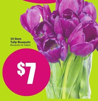 FreshCo 10 stem tulip bouquets offer