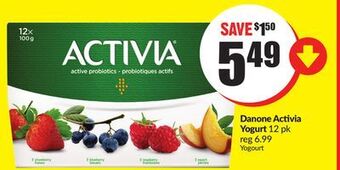 FreshCo Danone activia yogurt 12 pk offer