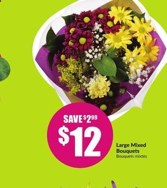 FreshCo Large mixed bouquets offer