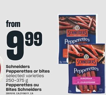 Valu-mart Pepperettes ou bites schneiders 250-375 g offer